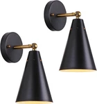 Modern Black Wall Sconces Lighting 2 Pack Gold Rustic Lamp Fixture Farmhouse. Fixed Price $31.99.