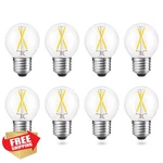 Aielit 8pk A15 Led Vanity Bulb 2w 5000k Globe Dimmable E26 Bright White. Fixed Price $42.99.