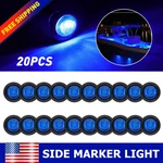 20 Pcs Blue Led Side Marker Clearance Trailer Light Truck Pickup Ship Motorcycle. Fixed Price $20.99.