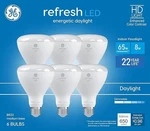 Ge Refresh 65 W Equivalent Dimmable Daylight Br30 Led Light Fixture A Set Of 6. Fixed Price $21.95.