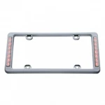 United Pacific Chrome License Plate Frame W Red Led Third Brake Light. Fixed Price $34.92.