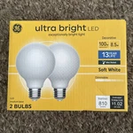 Ge G25 Ultra Bright Led Light Bulbs Soft White 100w Med Base Dimmable New. Fixed Price $20.99.