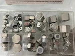 Aquaaulos 64 Pcs. O-ring Face Seal Cap & Plug Assortment Kit, Adapter Set. Fixed Price $95.99.