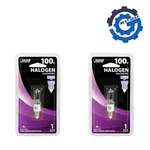 New Feit Electric Pair T4 E11 100w Screw Base Candelabra Bulb Dimmable T4/100w. Fixed Price $22.36.