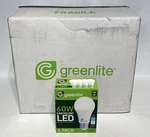 Greenlite Led 9w Light Bulb Case 24 Four Packs 60w Equivalent A19 3000k Non Dim. Fixed Price $89.99.