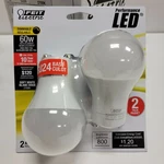 2 Pack - Feit Electric Gu24 A19 Pin Led Dimmable 800 Lumens 10w/60w Equivalent. Fixed Price $15.95.