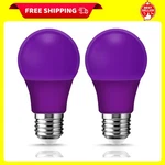 2pack A19 Led Black Light Bulb 9w 60w Equivalent E26 Base Colored Lights. Fixed Price $13.99.