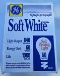 Vintage Ge Soft White Light Bulbs 60w 840 Lumens Nos 4 Pack Incandescent Mint. Fixed Price $64.99.