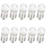 Gutreise Ac/dc E10 Bulbs, 10pcs 9 Volt Warm White Volt,. Fixed Price $14.43.