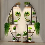 Vevor Plant Stand Indoor With Grow Lights 2 Pack 63" Tall 6-tier Shelf. Fixed Price $99.99.