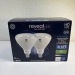 Ge Reveal 2-pack 85 W Equivalent Dimmable Color-enhancing Br40 Led Light Bulbs. Fixed Price $14.99.