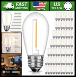 Gvvoohome 64 Pack S14 Led String Light Bulbs, Shatterproof, Warm White. Fixed Price $94.99.