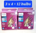 Philips 40w Equivalent Daylight Ba11 Medium Led Decorative Light Bulb (12 -pack). Fixed Price $24.99.