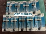 9- Bulb Pack Philips 20-watt Appliance Clear Light Bulbs Intermediate Base T6.5. Fixed Price $50.31.