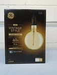 Large 8" Ge Vintage Style Amber Glass Warm Candle Light Bulb 40w Led G63. Fixed Price $14.95.