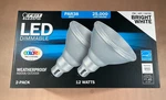 Feit Electric Par38 Led Dimmable Spotlight Bulbs 3000k Bright White 2-pack 12w. Fixed Price $12.95.
