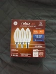 Ge Relax Led Soft White Light 4w - 3 Bulbs. Fixed Price $7.99.