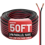 Energeaster 16 Gauge Wire, 16awg Automotive Electrical Wire 50ft 2 Conductor Red. Fixed Price $15.63.