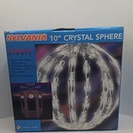 Vintage Sylvania 10" Crystal Sphere Light Pre-led Incandescent Indoor Outdoor. Fixed Price $18.00.