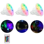 Makergroup Upgraded Rgb Mr16 Led Bulb Color Changing, 3 Pack, Multi-colored. Fixed Price $38.76.