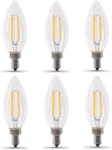 40w Equivalent Candelabra Led Light Bulb, Dimmable, E12 Base, 2700k Soft White,. Fixed Price $35.99.