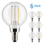6 Pack Satco S21200 Led Filament 120v 3w G16.5 Candelabra E12 Warm White. Fixed Price $26.00.