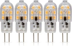 5 Pack Led G4 1.5w T4 20w Replacement Jc Bi-pin Base 12v 3000k Soft White. Fixed Price $14.95.