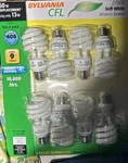 Sylvania Cfl 2700k 120 V Soft White 60 W Replacement Bulbs Set Of 8 Indoor 875l. Fixed Price $28.00.