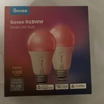 (2-pack) Govee 1000lm Rgbww 9w E26 Smart Led Bulb H6006. Fixed Price $21.99.