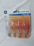 4 Ge 40w Crystal Clear Flame Tip Ca-type Light Bulbs W/candelabra Base. Fixed Price $13.99.