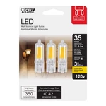 Feit T4 G9 Led Bulb Warm White 35 Watt Equivalence 3 Pk. Fixed Price $18.54.