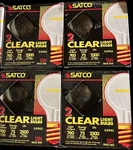 Lot Of 4 - 2 Pack Satco S3943 Clear Light Bulbs Med Base Brass 75w. Fixed Price $20.00.