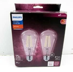 2 Pack Philips 75w Vintage Led Light Bulb St19 8 W Edison Dimmable Soft White. Fixed Price $18.99.
