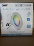 Feit Smart 75w Led Wifi Downlight 5-6 Inch S/4 Color Changing & Tunable White. Fixed Price $50.00.