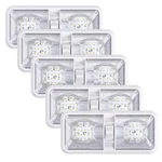 Leisure Led 5 Pack Rv Ceiling Double Dome Light Fixture On/off Switch Int.... Fixed Price $79.10.