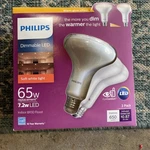 Philips 65w Br30 Soft White Indoor Flood Light Bulbs 3 Pack Dimmable. Fixed Price $22.00.