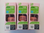 3 Greenlite Cfl Soft White Light Bulb 13-watt 60-w Replacement 2700k Pink Base. Fixed Price $9.99.