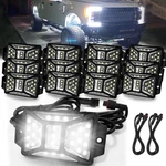 12 Pods Pure White Rock Lights With 2 Pack Connectors Extension Wires,waterpr.... Fixed Price $59.19.