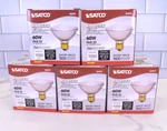 5 Pack Satco Excel 60w Par 30 Narrow Flood Bulb Short Neck S2237. Fixed Price $30.00.