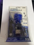 Blue Party Bulb 60 Watt Equivalent 8,000 Hour Life Feit Electric 13 Watts. Fixed Price $10.00.