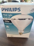 Phillips/ge Heat Lamp Light Bulb 250w Medium Base Br40 Clear Old School. Fixed Price $12.00.