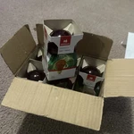 Havells Transparent Red Bulb 120v 25w A19 Medium Brass Base E26 60944 6 Pack New. Fixed Price $14.99.
