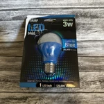 1 Feit Electric Led Red And Blue Lightbulbs, 3.5 Watts, 11,000 Life Hours. Fixed Price $5.00.