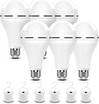 A21 6pk Emergency-rechargeable-light-bulb, Keep Lighting During Power Outage, 12. Fixed Price $43.66.