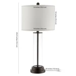 Safavieh Cassian Glass Table Lamp, Reduced Price 2172701741 Tbl4253b. Fixed Price $53.00.
