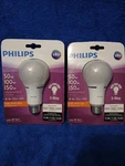 Two Bulbs- Philips 50 100 150w Led 3 Way Light Bulb A21 Non Dimmable Daylight. Fixed Price $10.88.