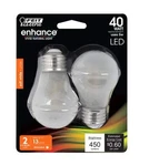 Feit Electric A15 40w Eq Warm White Led Filament Bulbs, 2-pack. Fixed Price $17.94.