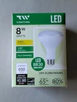 Tw Lighting Br30 Led Light Bulb 8w 650 Lumens 3000k Warm White Dimmable New. Fixed Price $16.99.