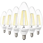 Sunco 6 Pack Dusk To Dawn Led Outdoor Light Bulb B11, Edison Filament Candela.... Fixed Price $44.99.