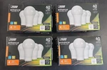 (16 Pack) Feit Electric Soft White Enhance Twist Lock Base 60w Replacement Bulbs. Fixed Price $32.39.